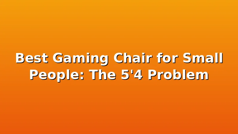 Best Gaming Chair for Small People: The 5'4 Problem - ThroneLoft review with measurements and honest opinion
