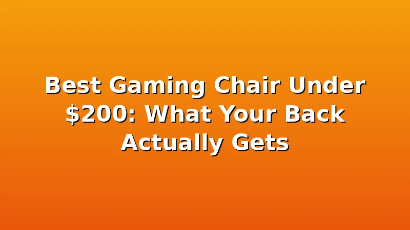 Best Gaming Chair Under $200: What Your Back Actually Gets - ThroneLoft review with measurements and honest opinion