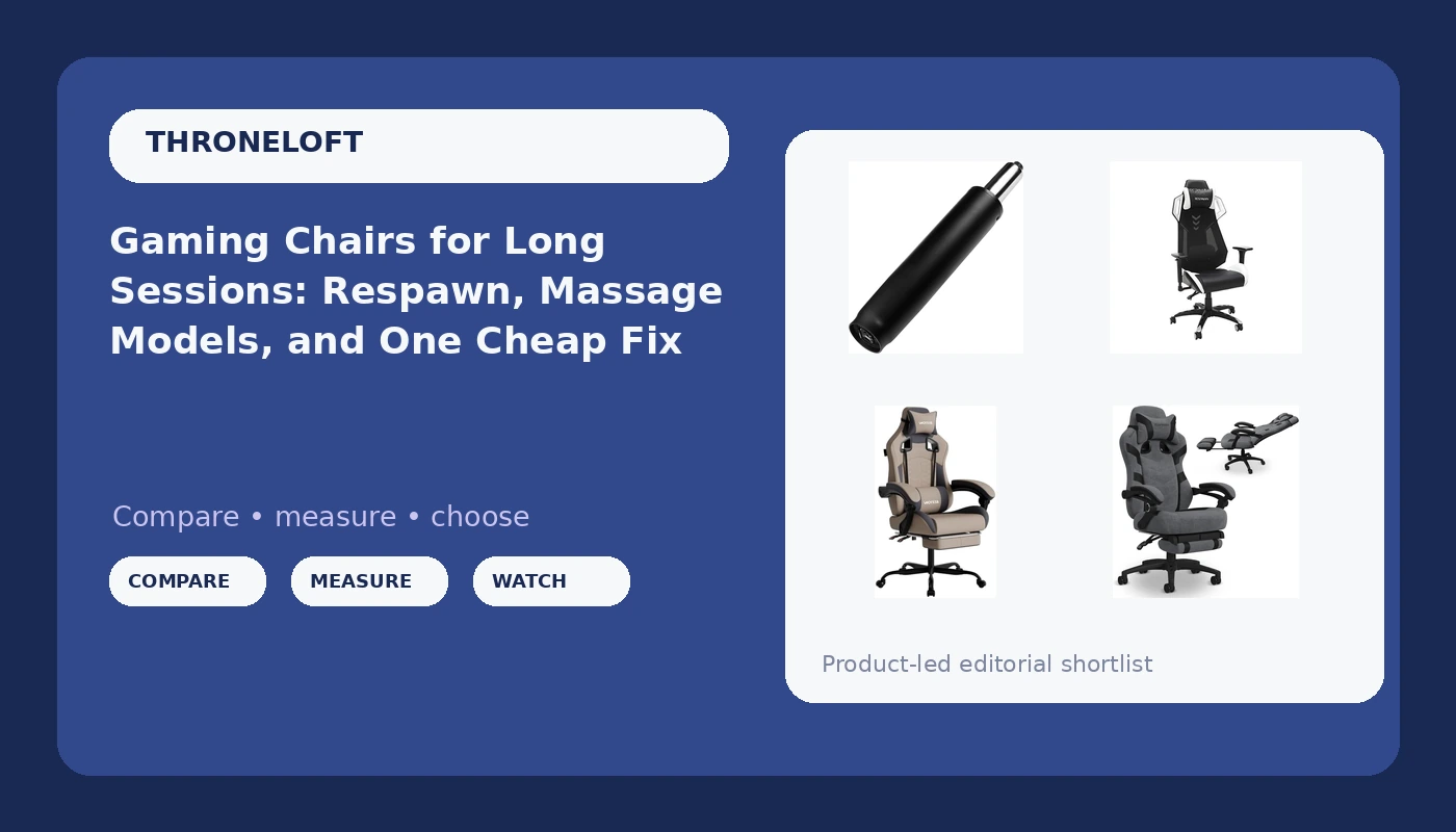 Gaming Chairs for Long Sessions: Respawn, Massage Models, and One Cheap Fix