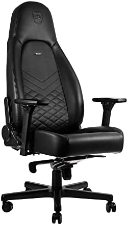 noblechairs ICON Gaming Chair and Office Chair with Lumbar Support, PU Faux Leather, Black