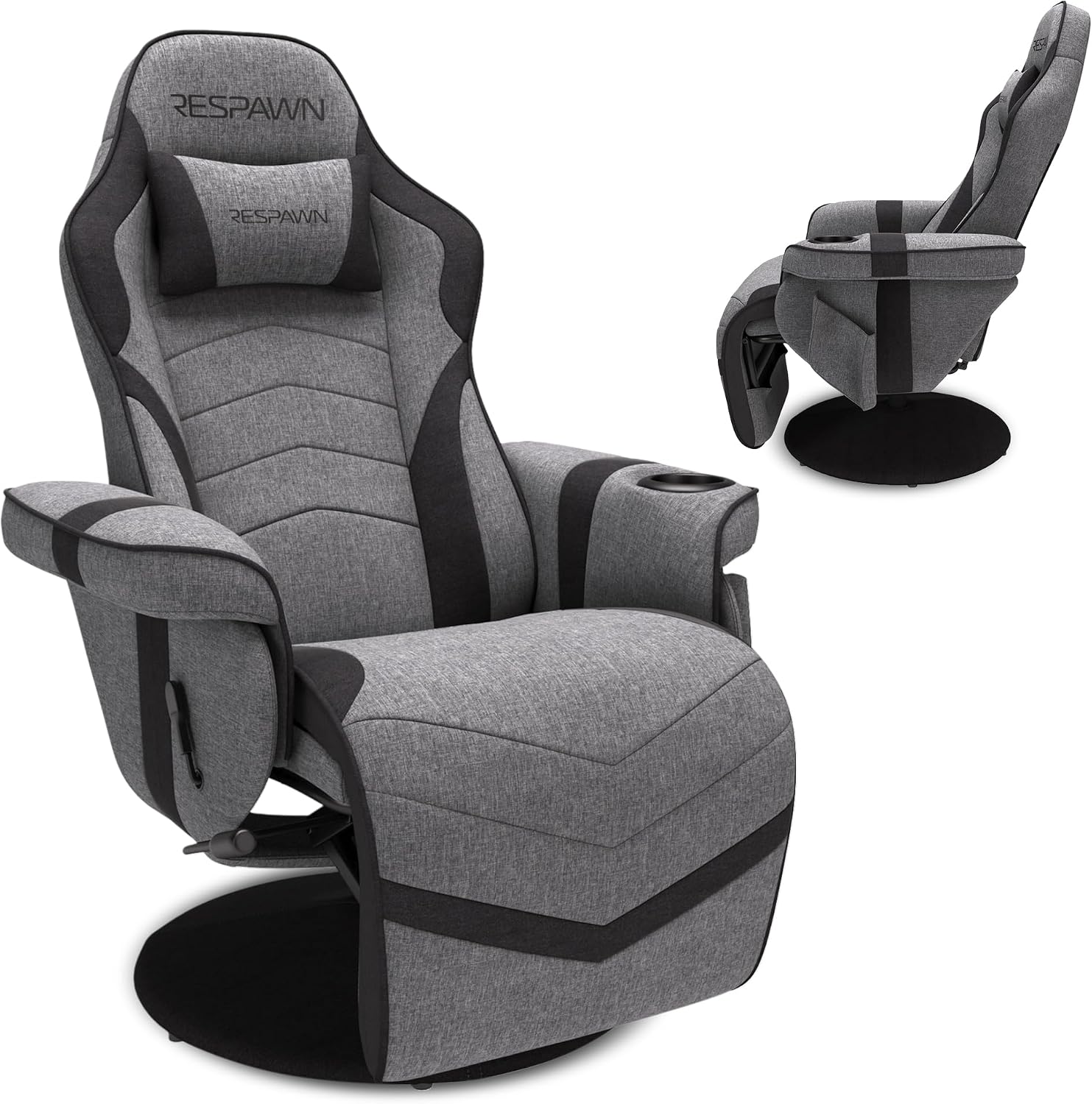 RESPAWN 900 Gaming Recliner Chair with Footrest, Cup Holder and Swivel |...